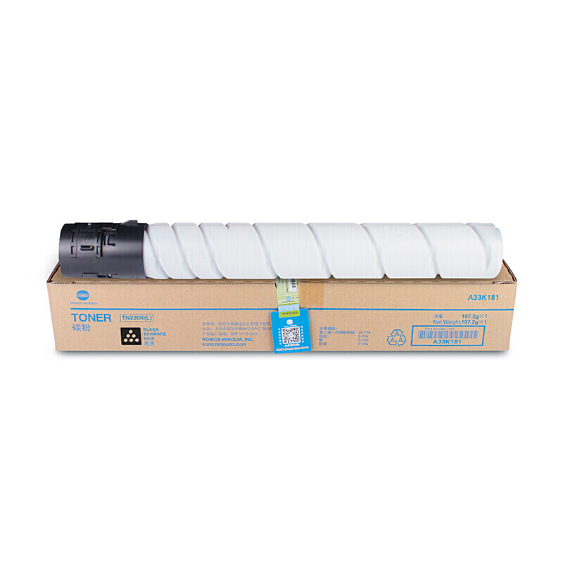 KONICA MINOLTA 柯尼卡美能达 TN220K 黑色标准容量碳粉 适用C221/7122/C281机型