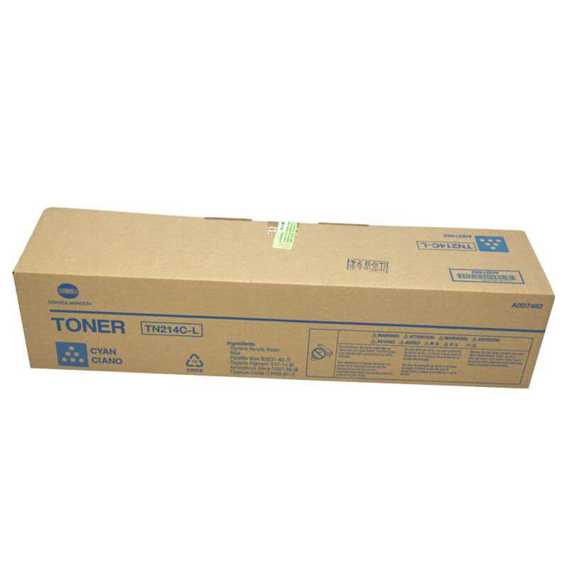 KONICA MINOLTA 柯尼卡美能达TN214C 青色低容量碳粉 适用C200/C210/C7720机型