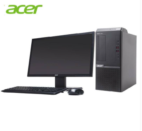 Acer(宏碁)台式计算机Veriton D750 AMD R5-2600/8G/1T/2G独显/DVDRW/21.5寸显示器win10