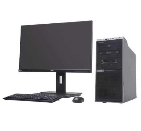 ACER Veriton T850 8081（Intel 酷睿i5-9代 机械硬盘）( I5-9500/Q370/8G/1T/2G独显/DVDRW)