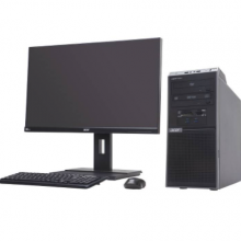 ACER Veriton T850 8091（Intel 酷睿i5-9代 机械硬盘+固态硬盘）( I5-9500/Q370/8G/1T+128GSSD/2G独显/DVDRW)