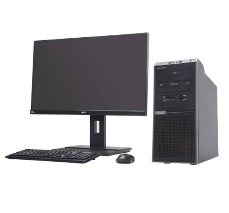 ACER Veriton T850 9749 （Intel 酷睿i7-9代 机械硬盘+固态硬盘）( I7-9700/Q370/16G/1T+128GSSD/2G独显/DVDRW)