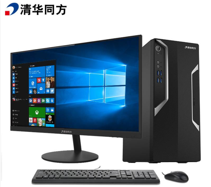 清华同方 超翔Z8000-70841 商用台式机 i7-7700/16G/256G+2T/2G独显/DVDRW/21.5显示器/Linux