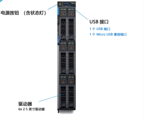 DELLEMC MX740c 单宽:Intel 3204*2/16G/600G SAS/Raid/用于MX7000机箱/管理平台