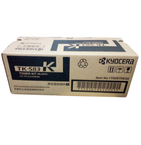 京瓷（KYOCERA）TK-583K黑色墨粉盒 （适用机型京瓷FS-5150DN激光打印机）