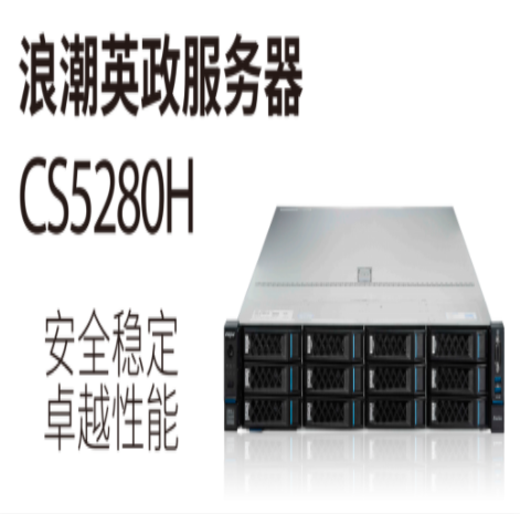 浪潮英政 服务器CS5280H 是基于海光7000 处理器的 2U 机架式服务器，